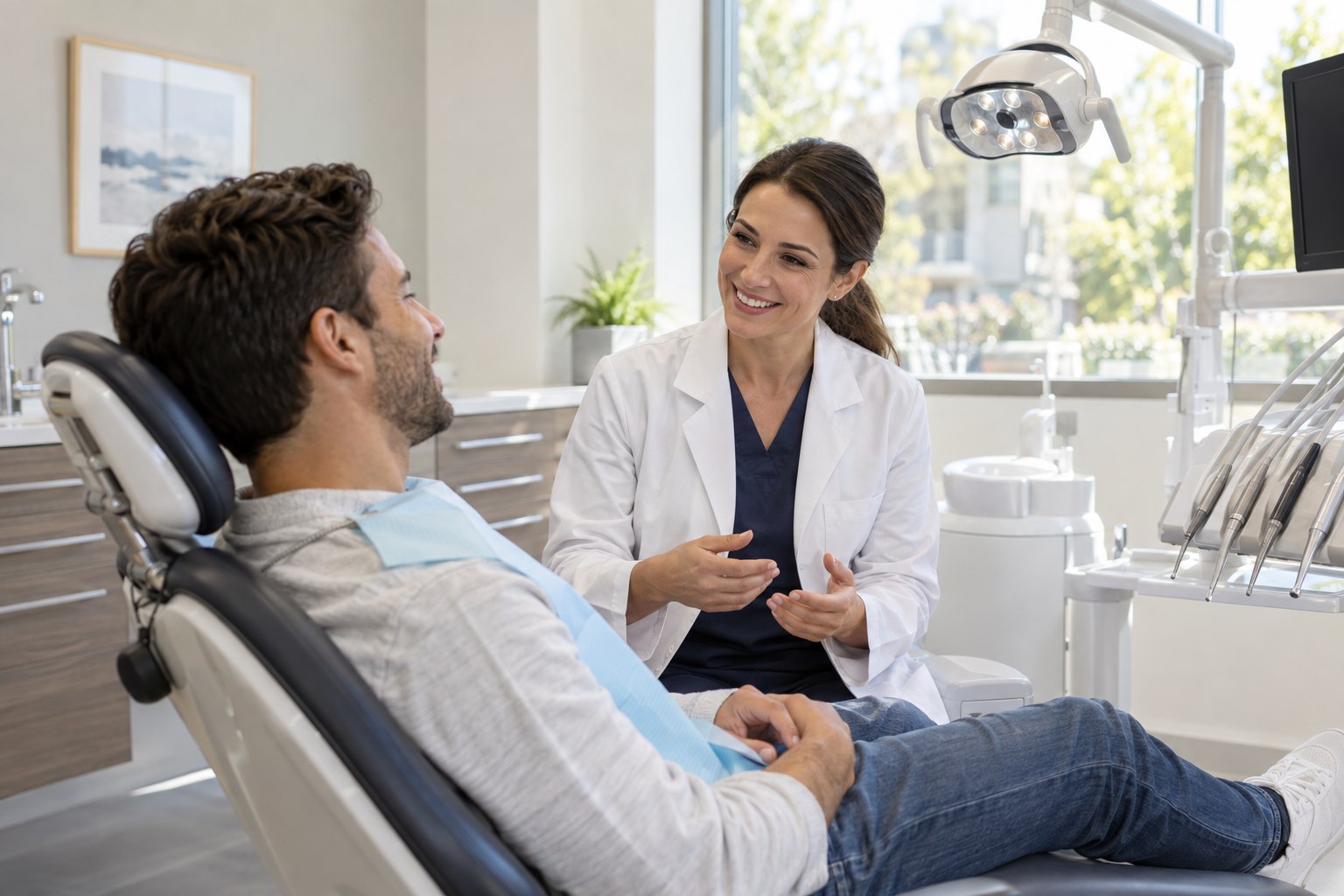 Healthcare professional in a clinic